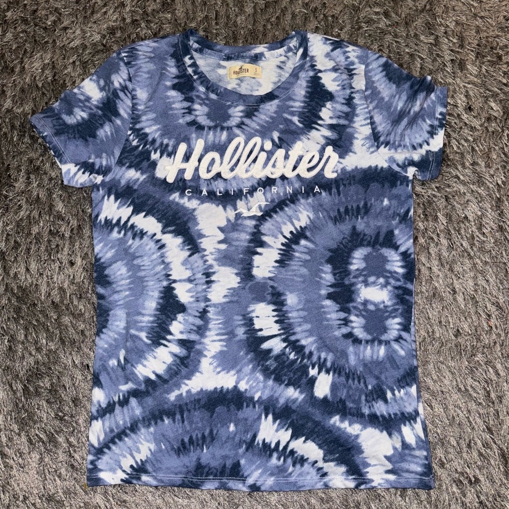 Hollister Blue Tie-Dye Shirt